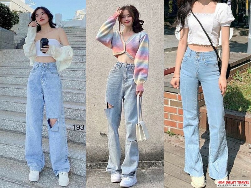 Kết hợp Quần cạp cao và Áo croptop