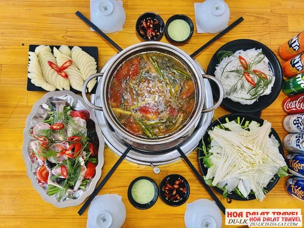 Lẩu cá tầm Chu Gia Đà Lạt