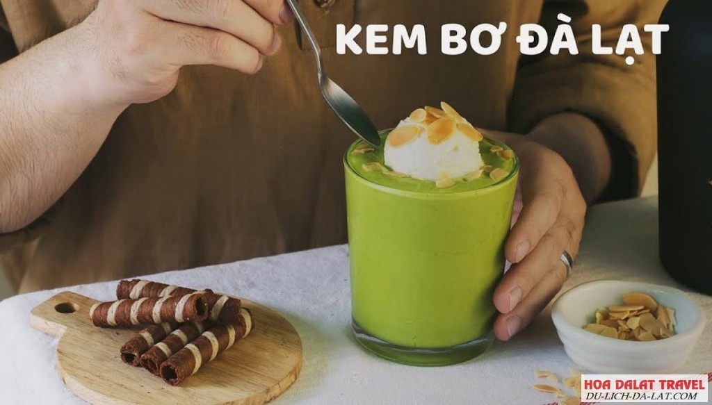 Món Kem bơ Đà Lạt