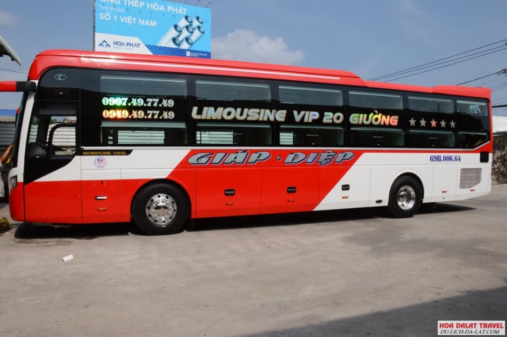 Nhà xe Giáp Diệp - Cà Mau đi Đà Lạt