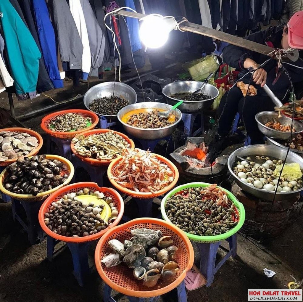 Ốc chợ đêm Đà Lạt ngon