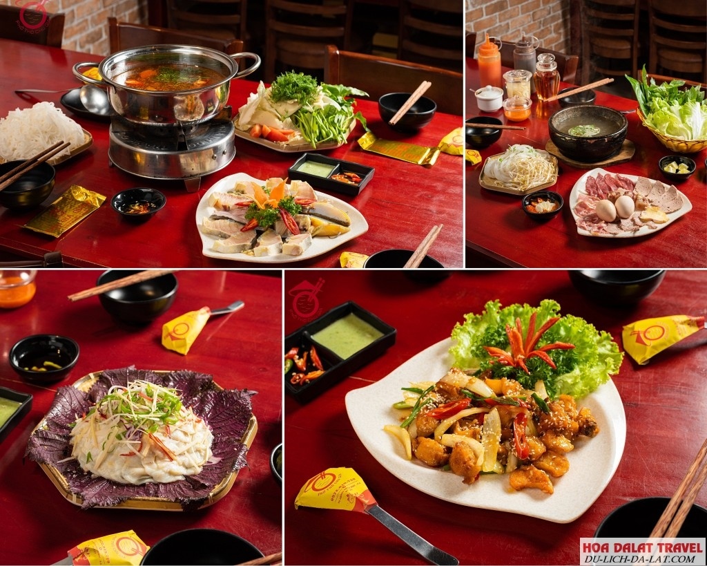 Phở Thố Chu Gia còn phục vụ lẩu cá tầm và những món ăn hấp dẫn khác