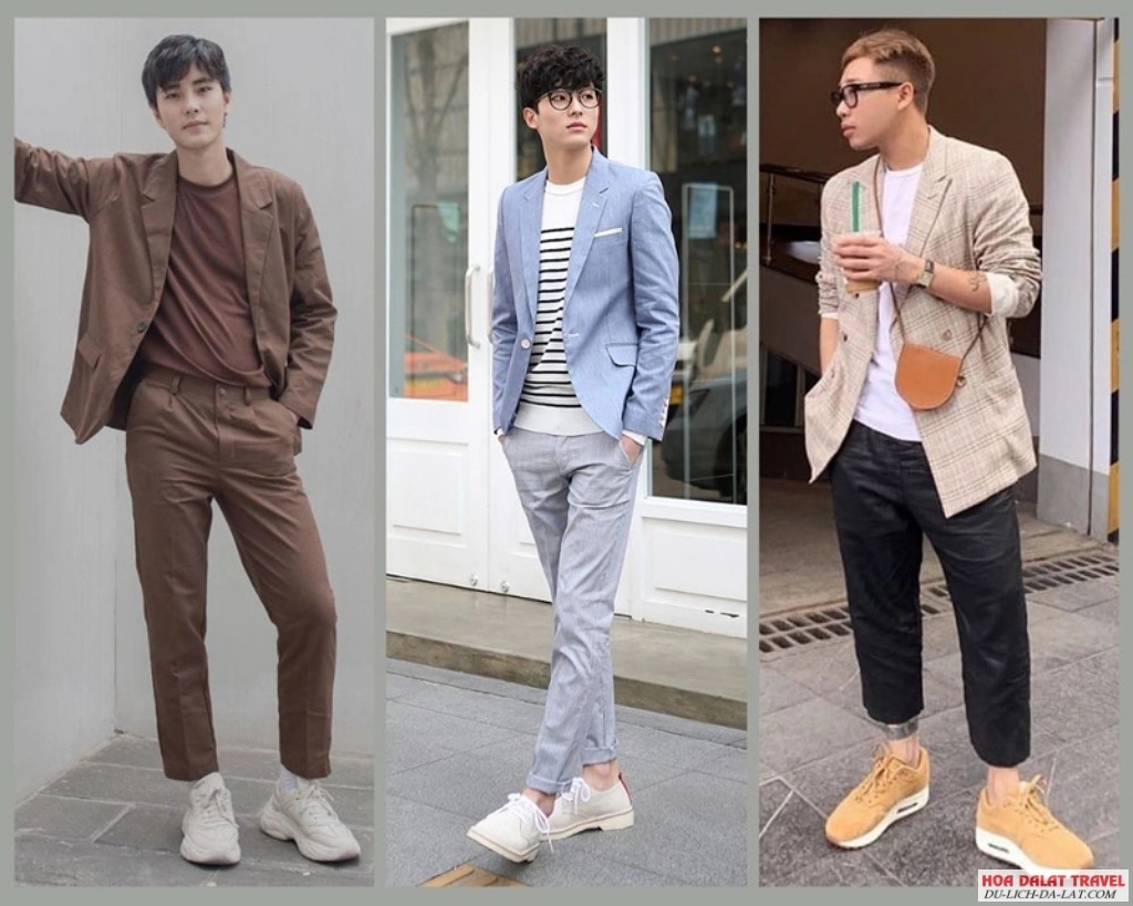 Quần kaki và áo blazer