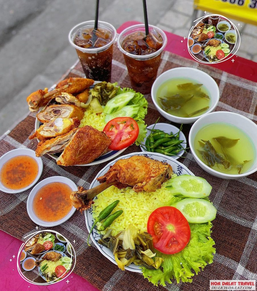 Review Cơm gà xối mỡ Lân Hà