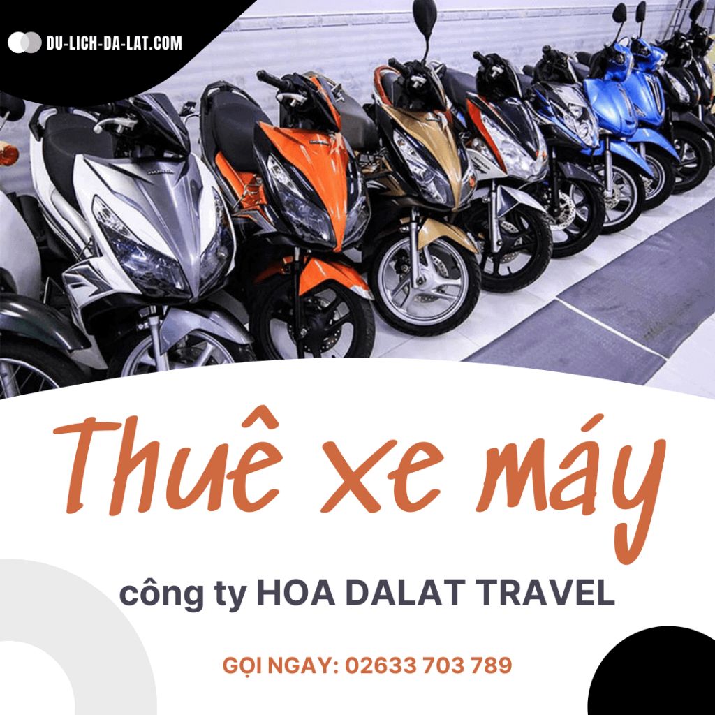 Thuê xe máy khi đi Đà Lạt