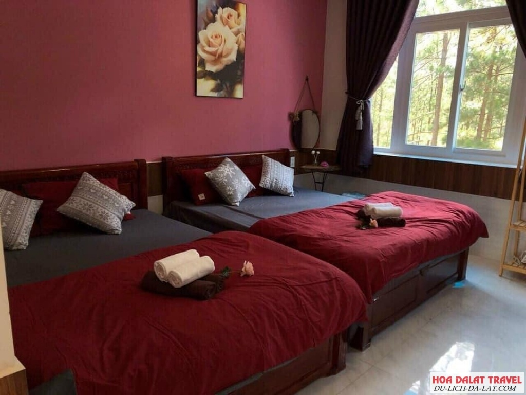 Villa Hoa Hồng Hồ Tuyền Lâm - phòng nghỉ