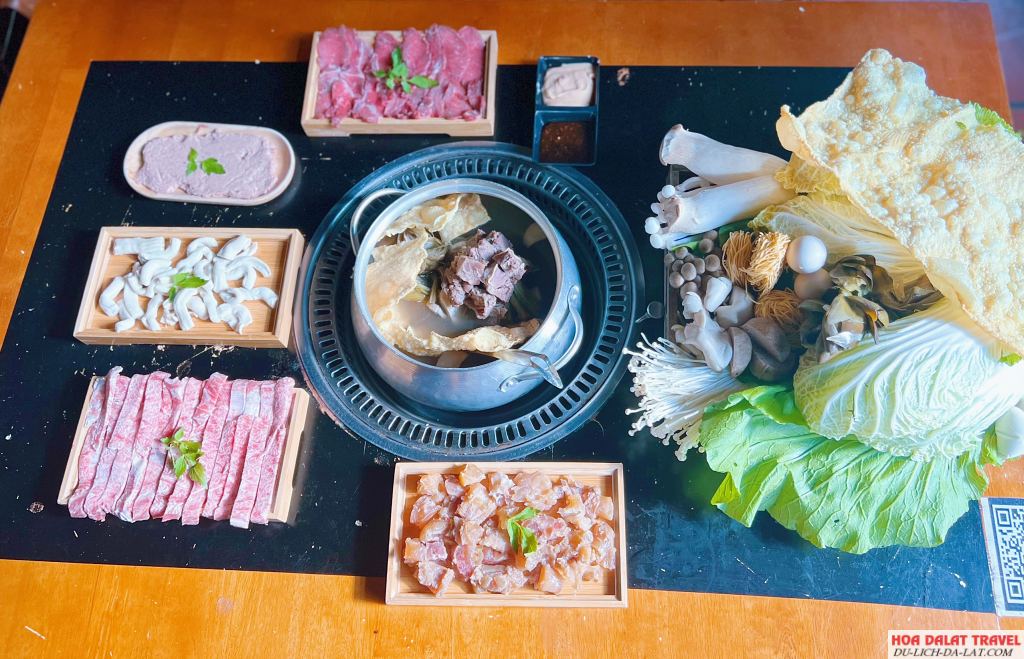 lẩu bò Atiso Xưa Đà Lạt