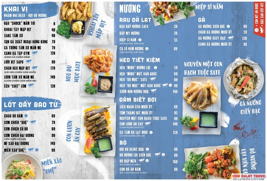 Menu Cút Kít BBQ & Beer