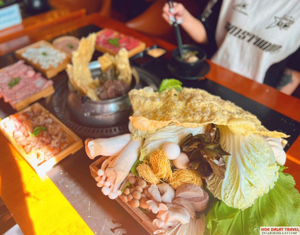 Đồ ăn kèm ở Quán Xưa Đà Lạt