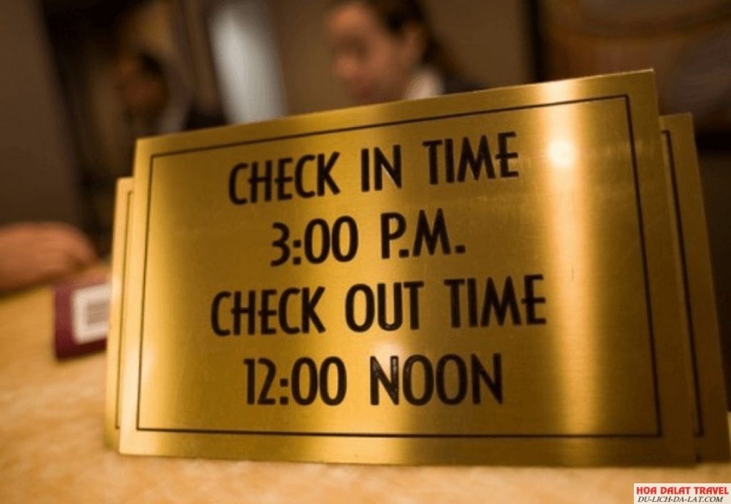 Giờ check in check out tại các khách sạn