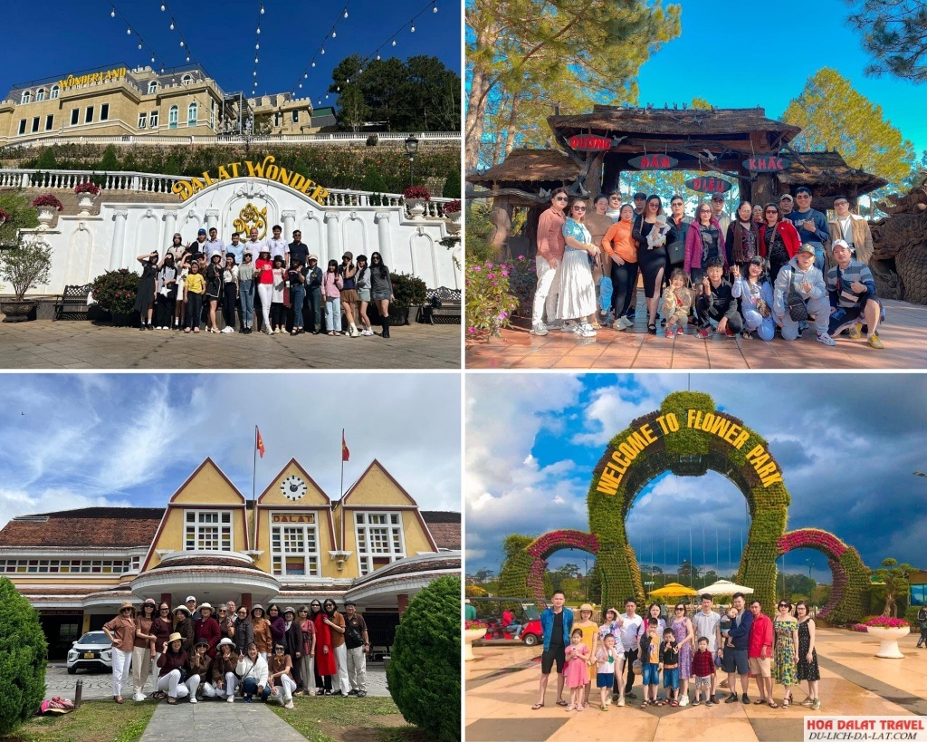 hình ảnh du khách đi City tour Đà Lạt 1 ngày