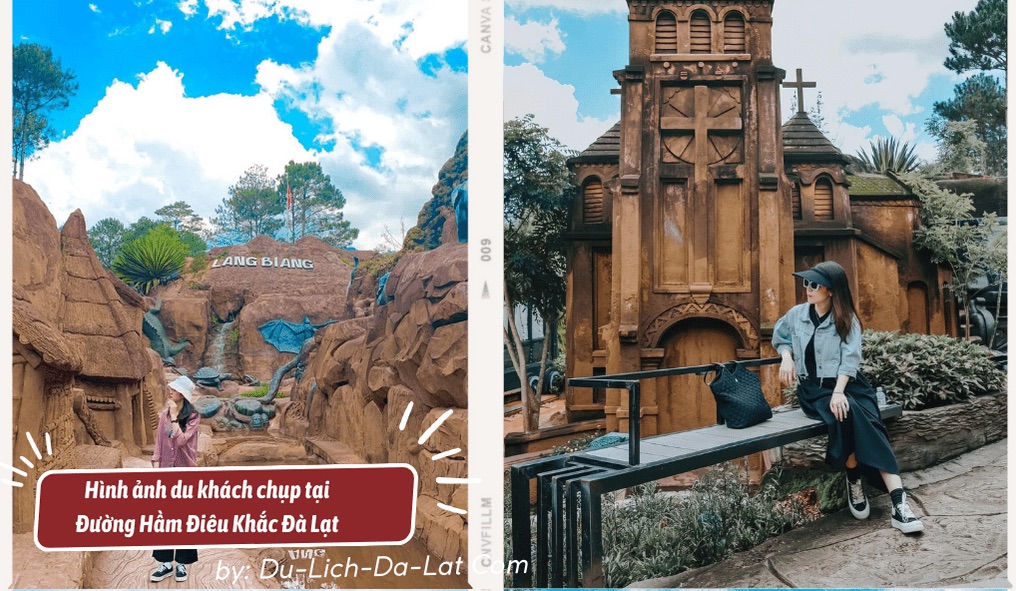 Ảnh khách check in đường hầm đất sét