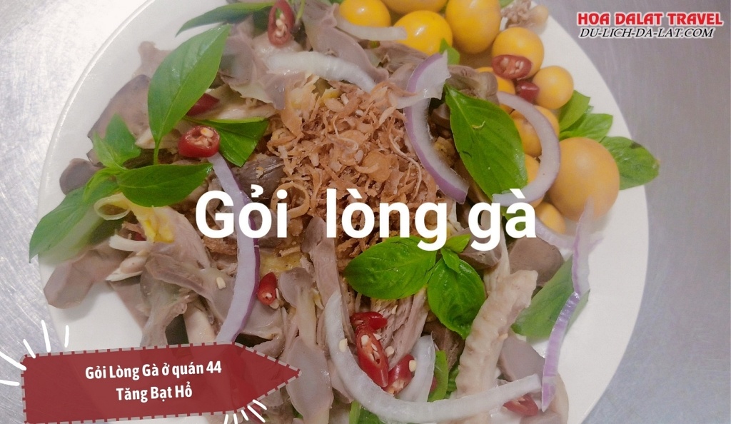 Món gỏi lòng gà quán Liên
