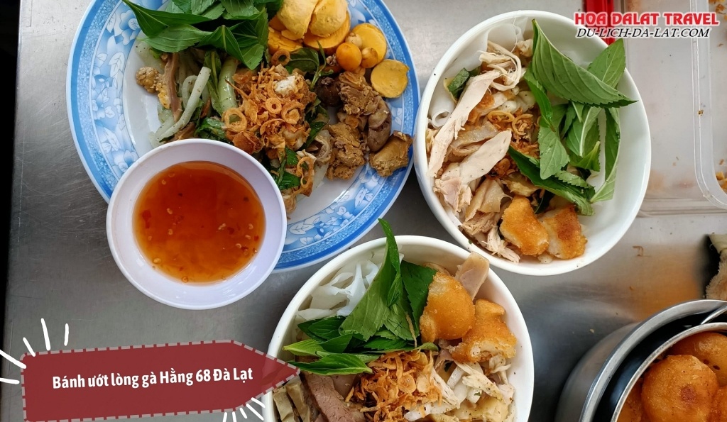 Bánh ướt lòng gà Hằng 68 Đà Lạt