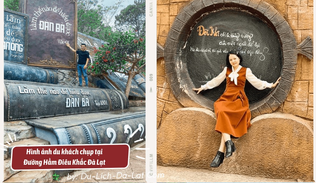Các góc check in tại đường hầm đất sét mà du khách chụp hình