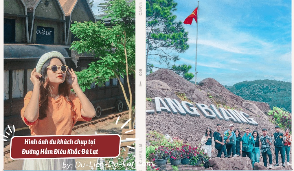 Check in đường hầm điêu khắc Đà Lạt