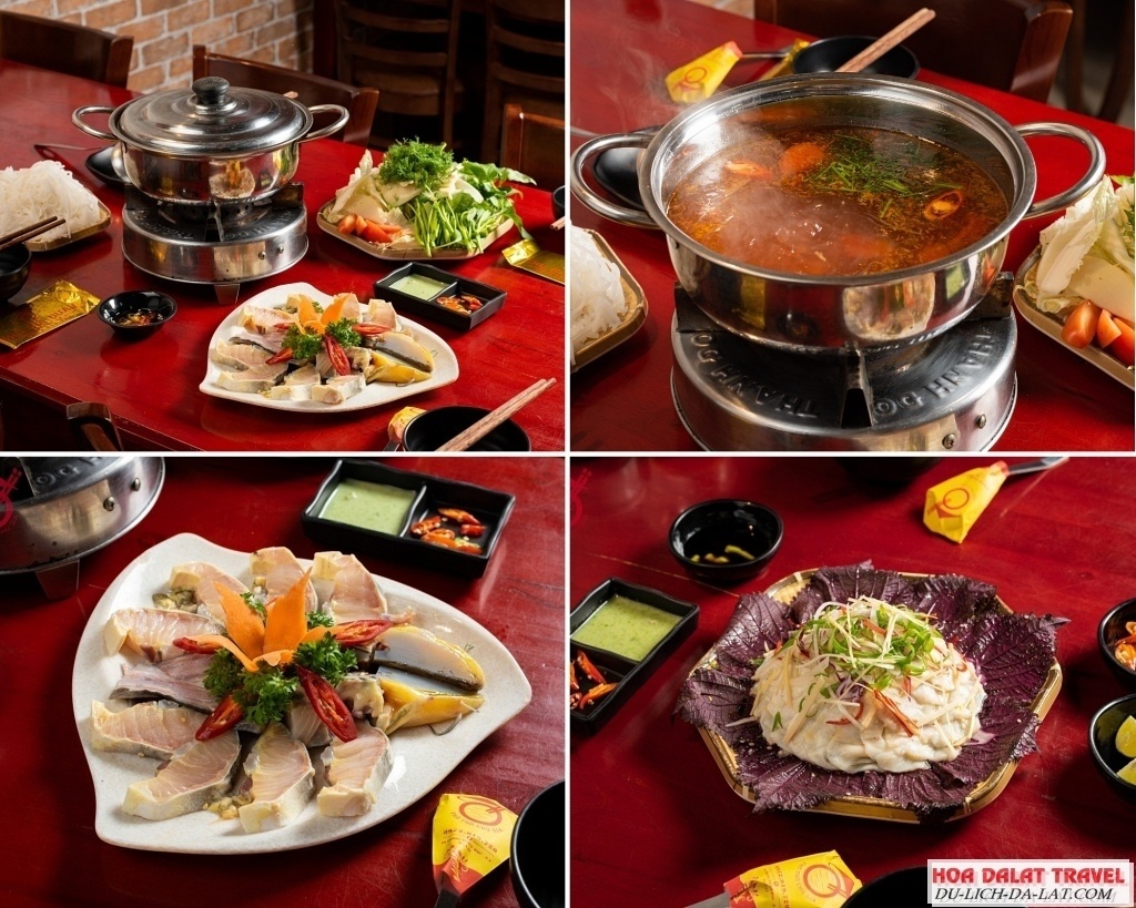 Lẩu cá tầm Chu Gia tươi ngon tạo nên một bữa ăn quyến rũ