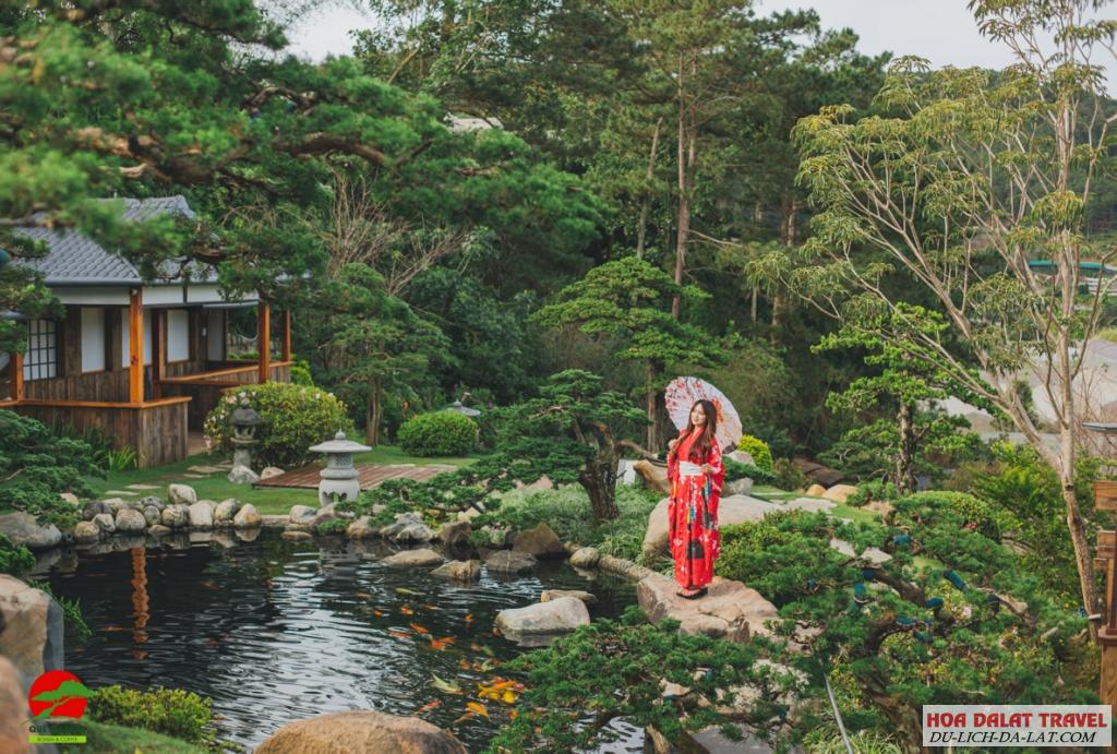 Khám phá Quê Garden Vạn Thành với hồ cá koi và khu vườn yên bình