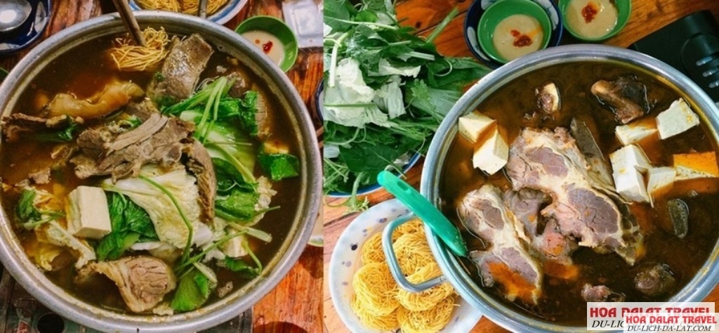 Món lẩu bò ở quán Gỗ ngon nổi tiếng