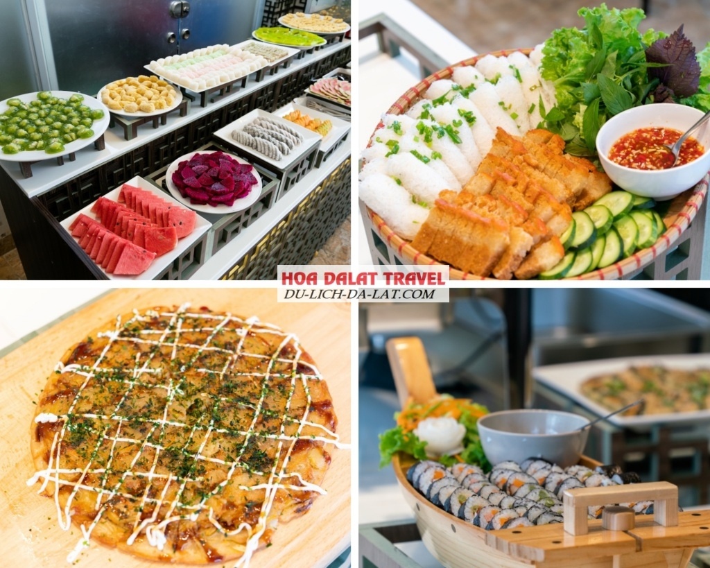 Món chay ngon, da dạng tại buffet D’Gemma Đà Lạt