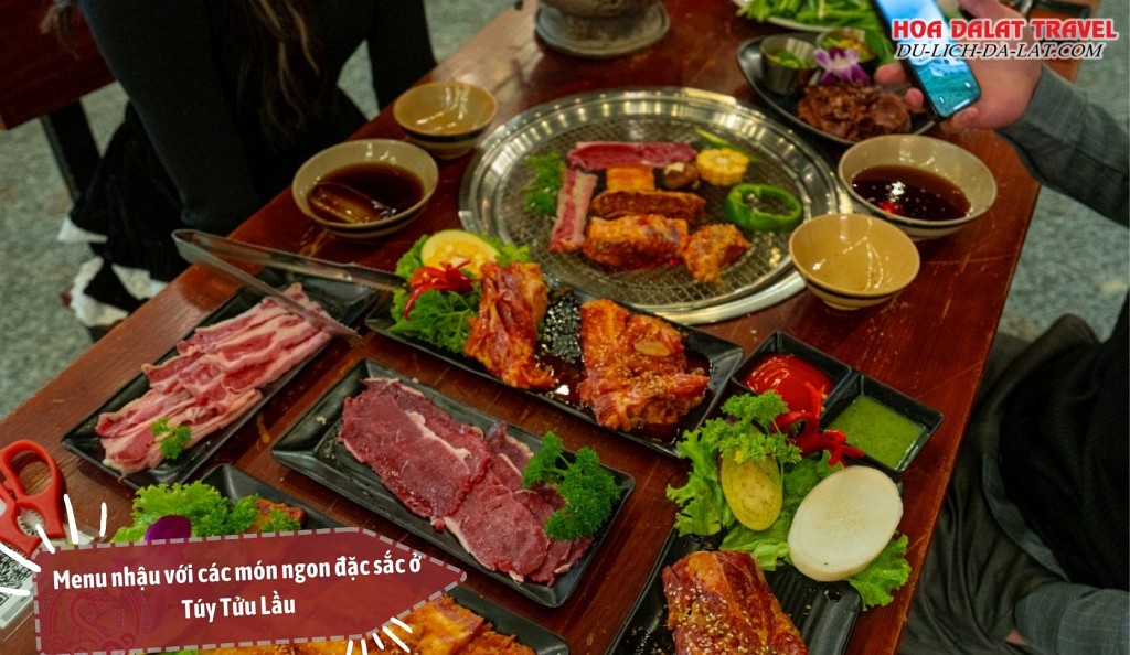 Menu nhậu với các món ngon đặc sắc ở Túy Tửu Lầu