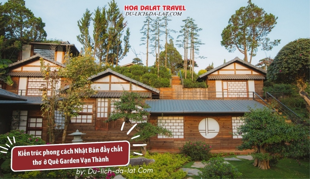 Kiến trúc của QUÊ Garden mang phong cách Nhật Bản thú vị, đầy chất thơ