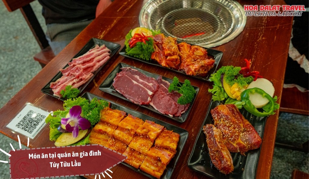 Menu của quán Túy Tửu Lầu