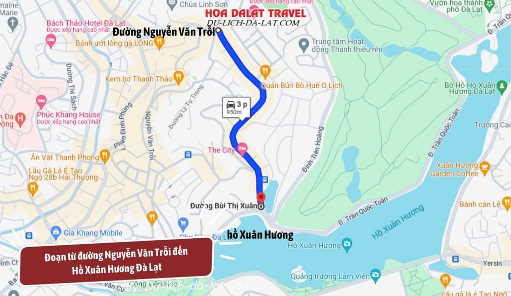Đoạn từ đường Nguyễn Văn Trỗi đến Hồ Xuân Hương
