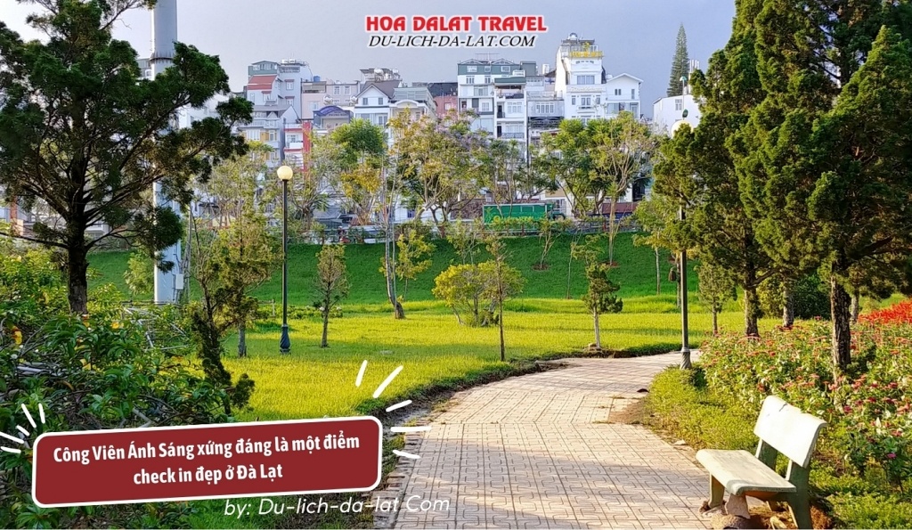 Vẻ đẹp bình yên trong không gian của Công Viên Ánh Sáng