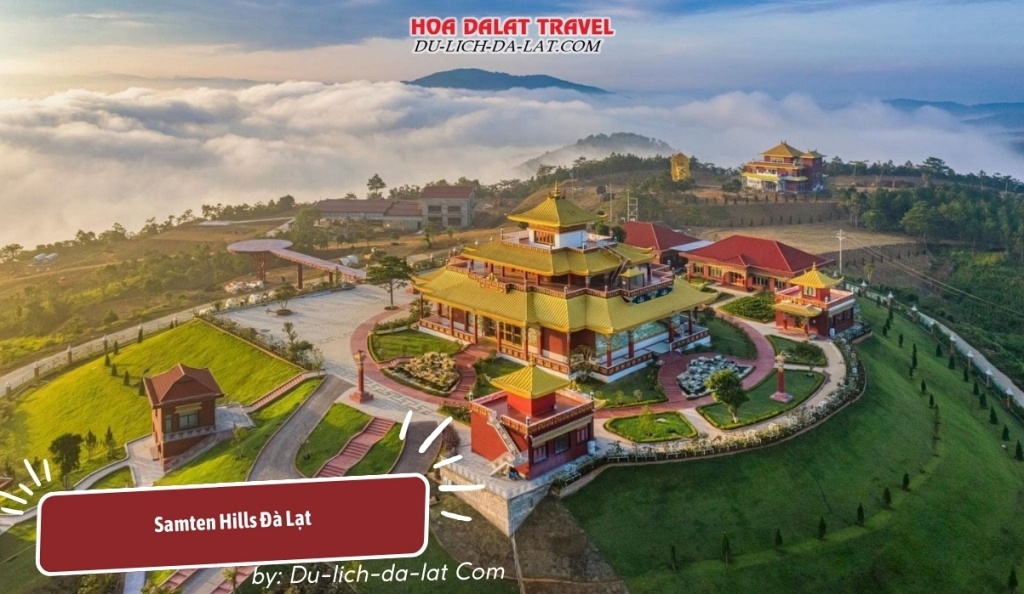 Samten Hills Đà Lạt nhìn từ trên cao