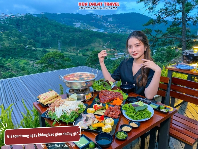 Giá tour trong ngày không bao gồm một số chi phí như ăn uống