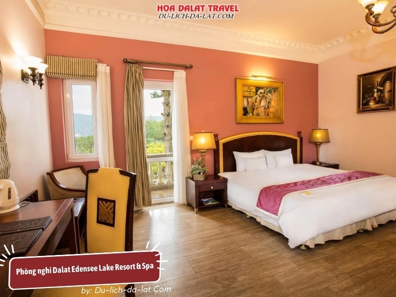 Phòng Dalat Edensee nghỉ dưỡng đẳng cấp với tầm nhìn tuyệt đẹp ra hồ nước và những khu rừng thông