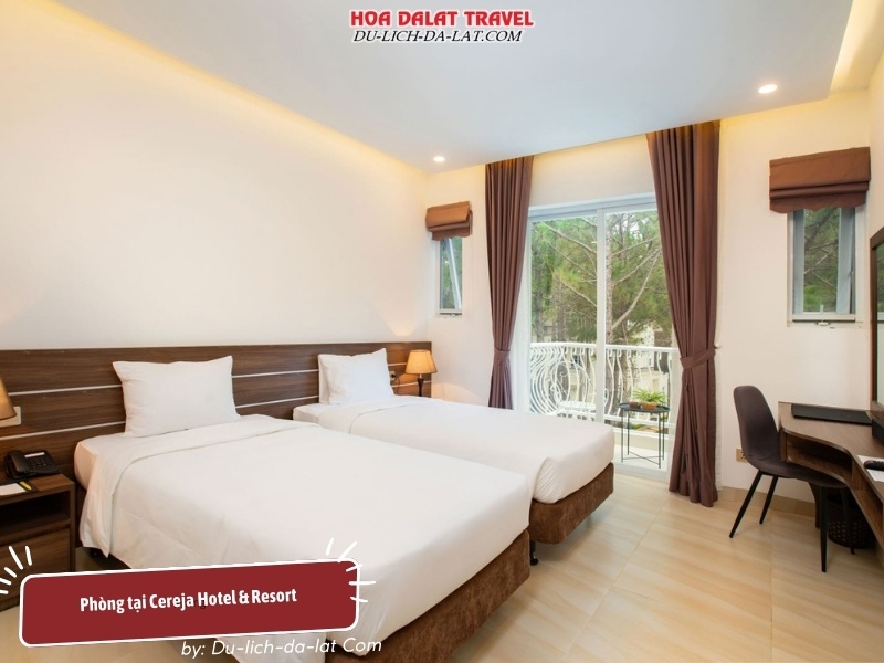 Phòng Cereja Hotel & Resort đầy đủ tiện nghi theo tiêu chuẩn quốc tế