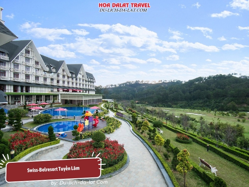 Swiss-Belresort Tuyền Lâm với cảnh quan tuyệt đẹp, phong cách làng quê