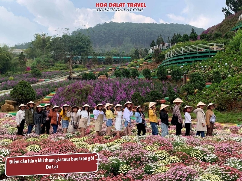 Điểm cần lưu ý khi tham gia tour bao trọn gói Đà Lạt